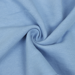 Ткань Футер 3-х нитка, Петля, цвет Светло-Голубой (на отрез)  в Краснодаре