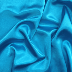 *Ткань Атлас-сатин, цвет Голубой (на отрез)  в Краснодаре