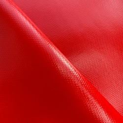 Тентовый материал ПВХ 600 гр/м2 плотная, Красный (Ширина 150см), на отрез  в Краснодаре, 600 г/м2, 1189 руб