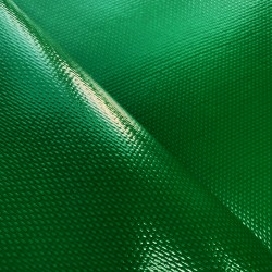 Ткань ПВХ 600 гр/м2 плотная, Зелёный (Ширина 150см), на отрез  в Краснодаре