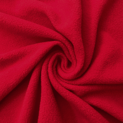 Флис Односторонний 130 гр/м2, цвет Красный (на отрез)  в Краснодаре