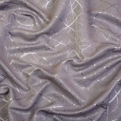 Ткань Блэкаут для штор светозатемняющая 75% &quot;Ледовое тиснение  Серый&quot;   в Краснодаре