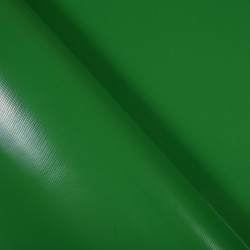 Ткань ПВХ 450 гр/м2, Зелёный (Ширина 160см), на отрез  в Краснодаре