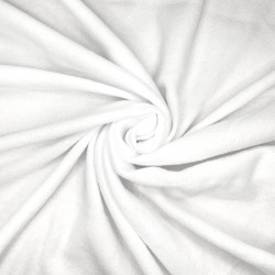 Флис Односторонний 130 гр/м2, цвет Белый (на отрез)  в Краснодаре
