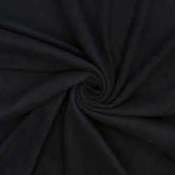 Флис Односторонний 130 гр/м2, цвет Черный (на отрез)  в Краснодаре