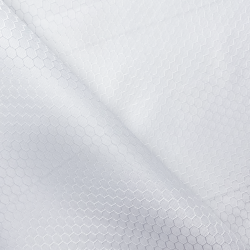Ткань Оксфорд 300D PU Рип-Стоп СОТЫ, цвет Белый (на отрез)  в Краснодаре