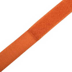 Контактная лента 25мм цвет Оранжевый (велькро-липучка, на отрез)  в Краснодаре