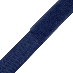 Контактная лента 25мм цвет Тёмно-Синий (Велькро-липучка), на отрез  в Краснодаре