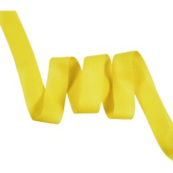 Окантовочная лента-бейка, цвет Жёлтый 22мм (на отрез)  в Краснодаре