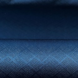 Ткань Блэкаут для штор светозатемняющая 100% &quot;Орнамент Синий&quot; (на отрез)  в Краснодаре